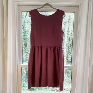 Loft Light Plum Sleeveless Dress Size 14
